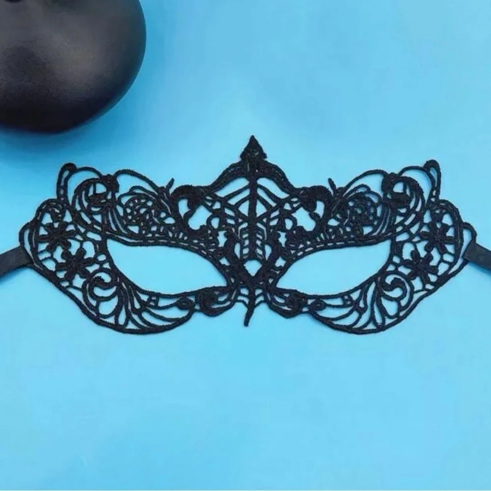 Enchanting Silver Lace Masquerade Mask - Perfect for Mystical Events! Brand New